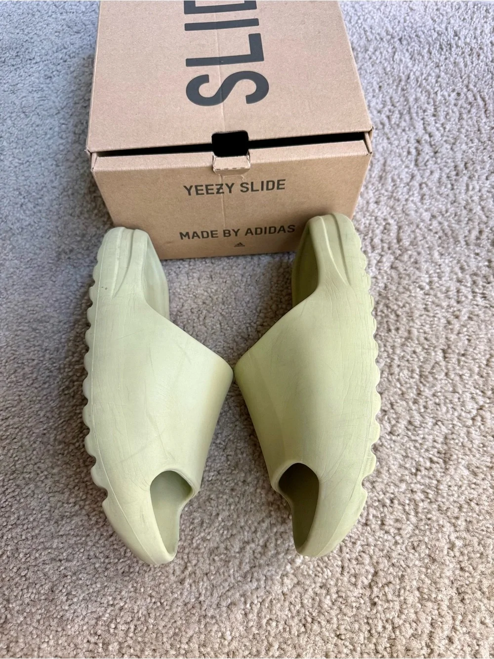 Adidas Yeezy Slide Resin GZ5551 Men’s 11 Green Slides Sandals w/ Original Box